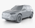 Mercedes-Benz EQB 2022 3d model clay render