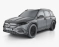 Mercedes-Benz EQB AMG 2022 3D模型 wire render