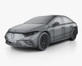 Mercedes-Benz EQS AMG-Line 2022 3d model wire render