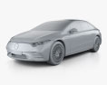 Mercedes-Benz EQS AMG-Line 2022 3d model clay render