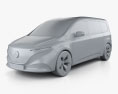 Mercedes-Benz EQT 2022 3d model clay render