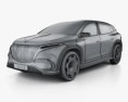 Mercedes-Benz Maybach EQS SUV 2022 3D模型 wire render