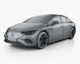 Mercedes-Benz EQE Electric Art Line 2018 3D模型 wire render