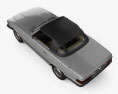 Mercedes-Benz SL级 敞篷车 1974 3D模型 顶视图