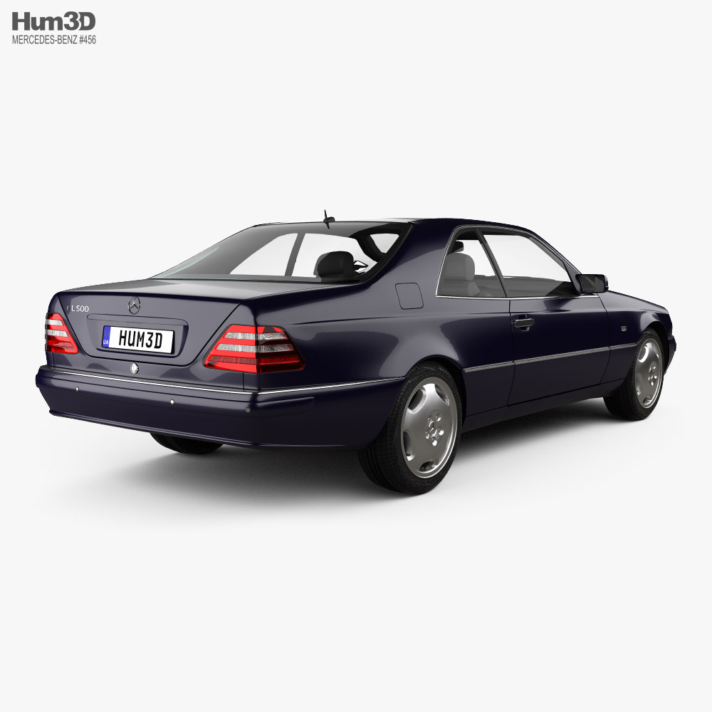Mercedes-Benz CL级 1998 3D模型 后视图