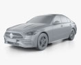 Mercedes-Benz C级 e AMG-line 2021 3D模型 clay render