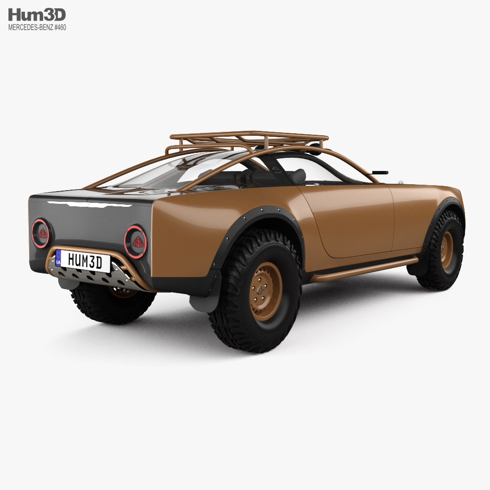 Mercedes-Benz Project Maybach 2021 3D模型 后视图