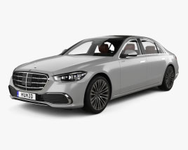 Mercedes-Benz S-class LWB with HQ interior 2021 3D model