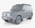Mercedes-Benz EQG 2022 3d model clay render