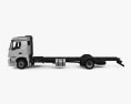 Mercedes-Benz Actros Classic Space M-cab Chassis Truck 2-axle 2022 3d model side view