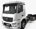 Mercedes-Benz Actros Classic Space M-cab Fahrgestell LKW 2-Achser 2022 3D-Modell