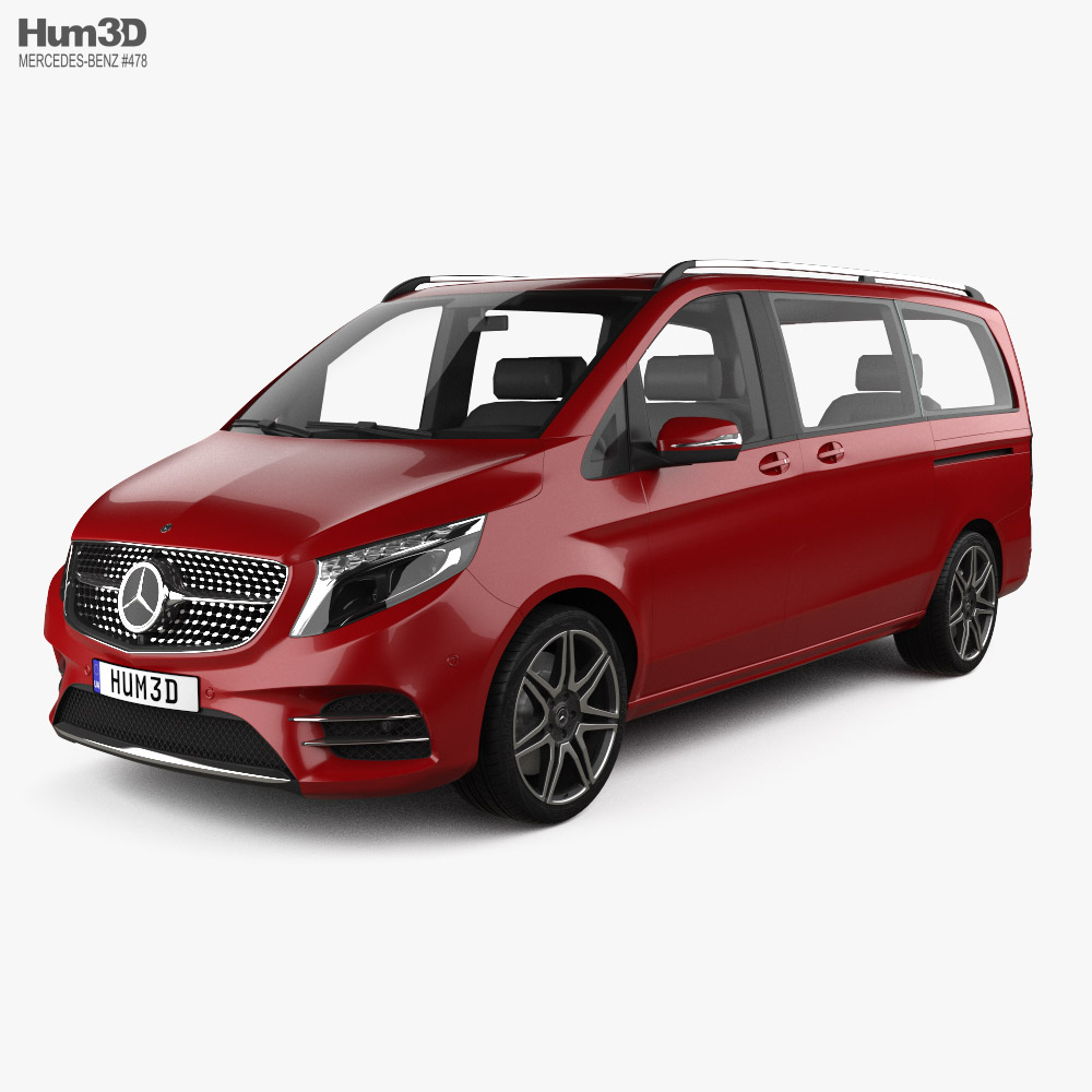 Mercedes-Benz V 클래스 AMG Line 2019 3D 모델 