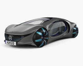 Mercedes-Benz Vision AVTR 인테리어 가 있는 2020 3D 모델 