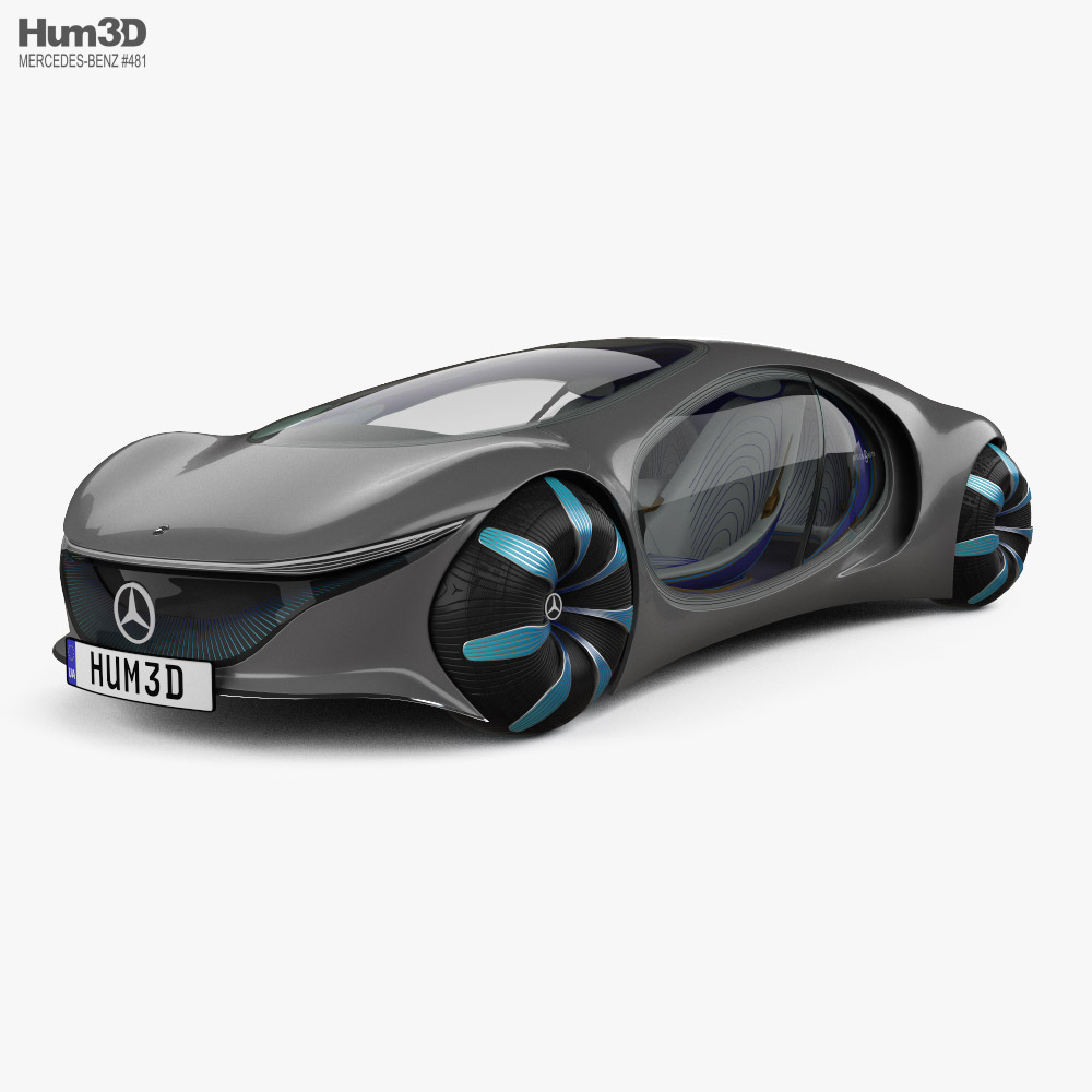 Mercedes-Benz Vision AVTR з детальним інтер'єром 2020 3D модель