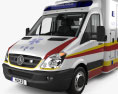 Mercedes-Benz Sprinter Ambulancia con interior 2011 Modelo 3D