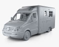 Mercedes-Benz Sprinter Ambulancia con interior 2011 Modelo 3D clay render