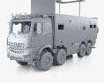Mercedes-Benz Arocs Nomadism Navigator F II with HQ interior 2022 3D-Modell clay render