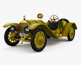Mercer 35R Raceabout 1910 Modelo 3d
