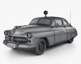 Mercury Eight Coupe Polizia 1949 Modello 3D wire render