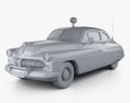 Mercury Eight Coupe 警察 1949 3Dモデル clay render