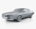 Mercury Montego Coupe 1970 3D-Modell clay render