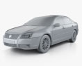 Mercury Milan 2011 3D-Modell clay render