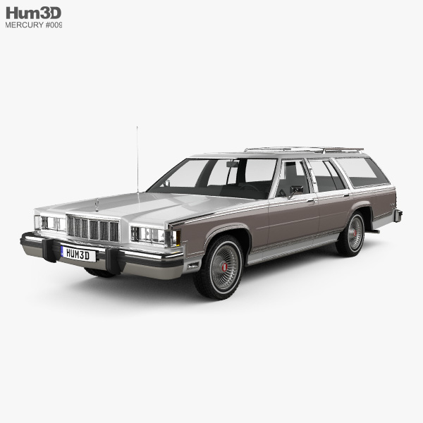 Mercury Marquis Colony Park 1981 3D model
