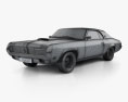 Mercury Cougar XR-7 with HQ interior 1969 3d model wire render