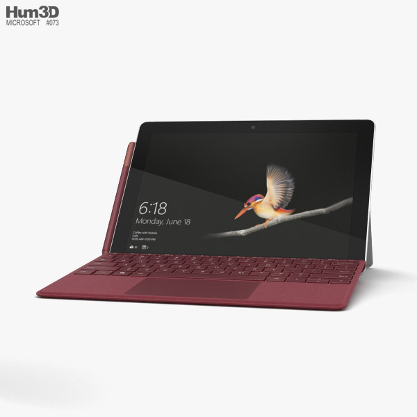 Microsoft Surface Go 3Dモデル