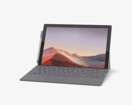 Microsoft Surface Pro 7 Platinum 3Dモデル