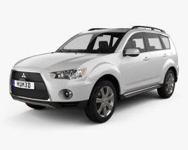 Mitsubishi Outlander GT 2013 3D model