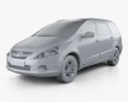 Mitsubishi Grandis 2013 3D 모델  clay render