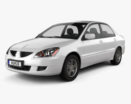 Mitsubishi Lancer Ralliart sedan 2005 3D model
