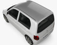 Mitsubishi Minica 5 puertas 2011 Modelo 3D vista superior