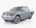 Mitsubishi L200 Triton Cabina Doppia HPE 2012 Modello 3D clay render
