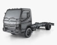 Mitsubishi Fuso Fahrgestell LKW 2013 3D-Modell wire render