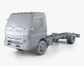 Mitsubishi Fuso Вантажівка шасі 2016 3D модель clay render