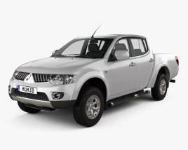3D model of Mitsubishi L200 Triton Double Cab 4Life 2015