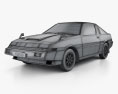 Mitsubishi Starion Turbo GSR III 1982 3D模型 wire render