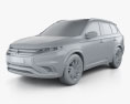 Mitsubishi Outlander PHEV S Concept 2017 3d model clay render