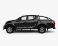 Mitsubishi L200 Triton Barbarian Black 2015 3d model side view