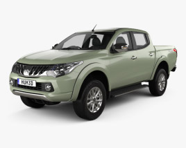 3D model of Mitsubishi L200 Triton Double Cab 2017