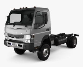 3D model of Mitsubishi Fuso Canter Camião Chassis 2013