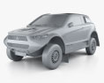 Mitsubishi ASX Dakar Racing 2016 3d model clay render