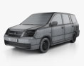 Mitsubishi Dion 2005 3D-Modell wire render