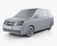 Mitsubishi Dion 2005 3D 모델  clay render