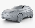 Mitsubishi XR-PHEV 2017 3d model clay render