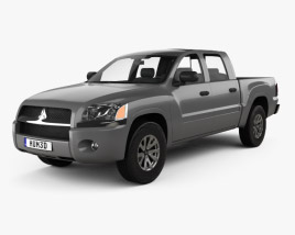Mitsubishi Raider Подвійна кабіна 2009 3D модель
