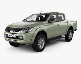 Mitsubishi Triton Double Cab with HQ interior 2018 3D model