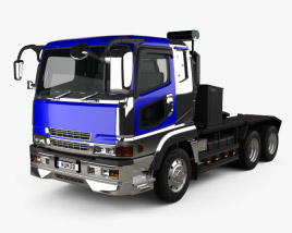 Mitsubishi Fuso Super Great (FP) Tractor Truck 2007 3D model